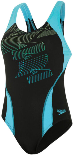 Speedo Boom Placement Racerback Dame 36 Multifarvet