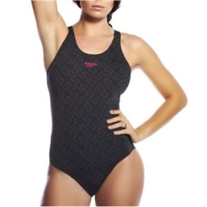 Speedo Monogram Pullback Swimsuit Black * Kampagne *