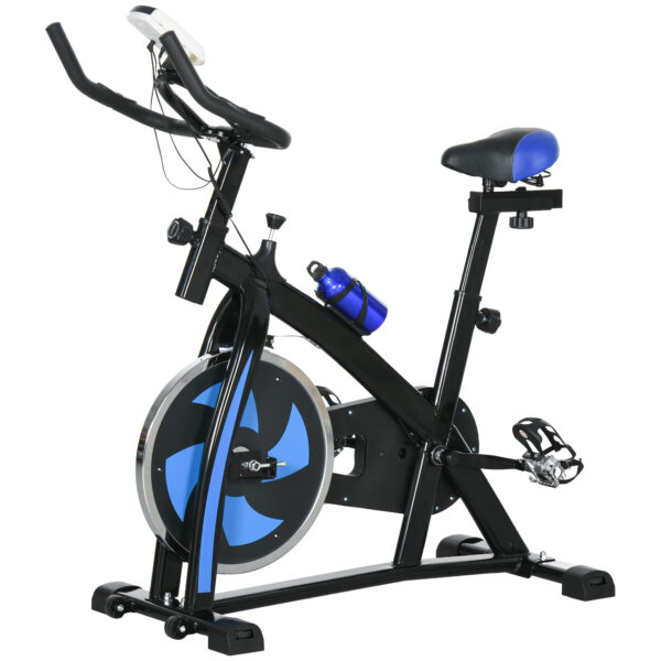 St⌀jsvag motionscykel med justerbar modstand, blå, 120 kg kapacitet