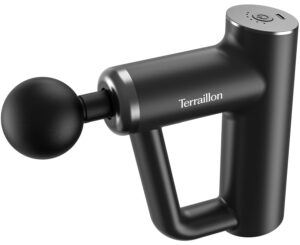 Terraillon Fitness Massagepistol 6 Hastigheder, 1800-3200rpm, USB-C - 4 Massagehoveder