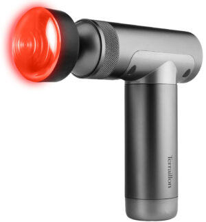 Terraillon Massagepistol - 6 Hastigheder, 1800-3200rpm, USB-C - 5 Massagehoveder