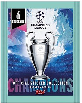 Topps Fodbold-Stickers/KlistermÃ¦rker: Champions League 2024/2025 - Booster Pack