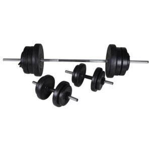 Vægtstang + 2 håndvægte 60,5 kg