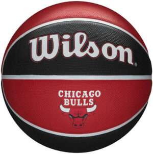 Wilson Nba Team Tribute Basketball, Chicago Bulls Unisex 7 Multifarvet