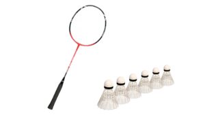 Badmintonketcher 1 stk. m. 6 bolde - FRI FRAGT - Nano Smash XBA880 - God motionist- og skoleketcher