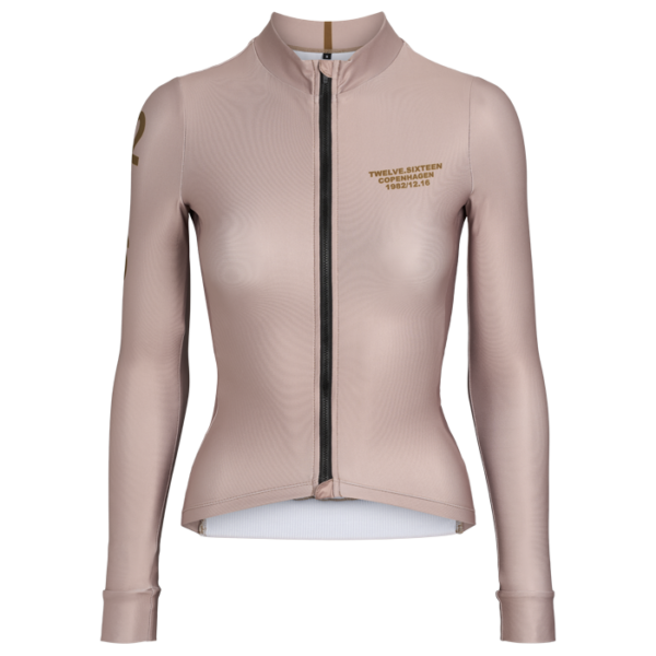 Langærmet Cykeltrøje Sky Beige Kvinder Fit, Størrelse: Small