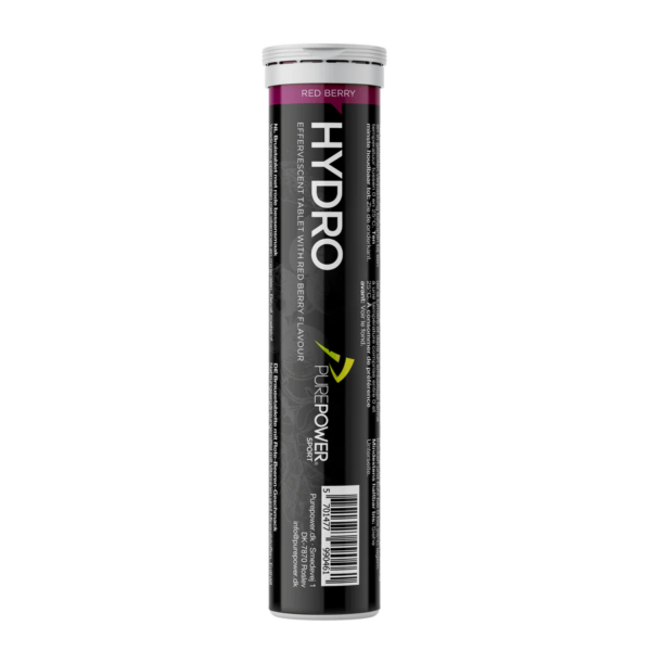 PurePower HydroTabs Elektrolytter Røde Bær smag (1 rør med 20 tabletter)