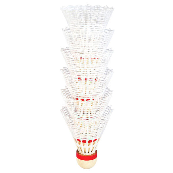 Rucanor Tournament Fjerbolde (Nylon) 6pk - Rød