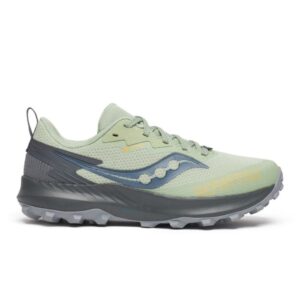 Saucony Peregrine 14 GTX - Str. 36, Grå/Grøn, Trail-sko til Dame med Gore-Tex