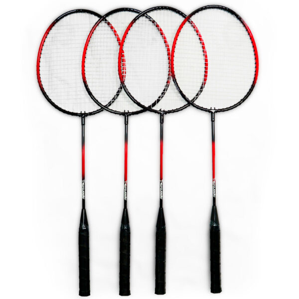 SportMe Badmintonsæt m/2x fjerbolde (4pk)