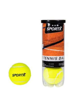 SportX Tennis Balls in Tube 3 pcs.