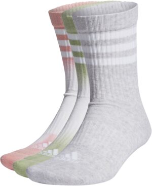 Adidas Dipdyed 3stripes Cushioned Tennissokker, 3 Par Unisex 4648 Multifarvet