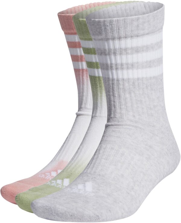 Adidas Dipdyed 3stripes Cushioned Tennissokker, 3 Par Unisex 4648 Multifarvet