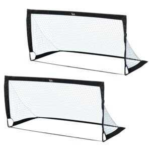 Fodboldmål sammenfoldeligt x2 sæt 186 x 90 x 89 cm