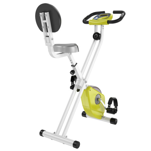 Motionscykel Sittende med Magnetisk Modstand Fældbar Gr⌀n Hvid