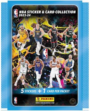 Panini NBA Sticker & Card Collection 2023-24 - Booster Pack (Pakke med Stickers & Kort)