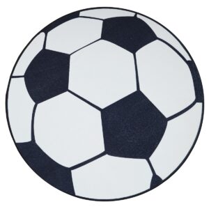 Rundt Zappy Football Hvid/Sort