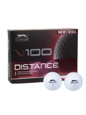 Slazenger V100 Distance Golfbolde 12 Pk. - Hvid