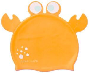 Sunnylife Shaped Badehætte til Børn - Sonny the Sea Creature, Neon