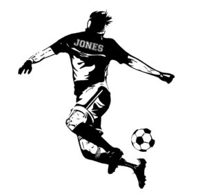 Vægklistermærker - Fodbold / Personliggjort