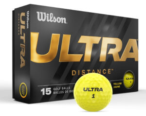 Wilson Ultra Distance Golfbolde - 15 stk - Gul