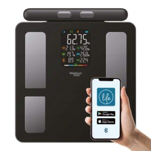 Analytisk badevægt 15 parametre Apple Health Google Fit SCALA WEBBER