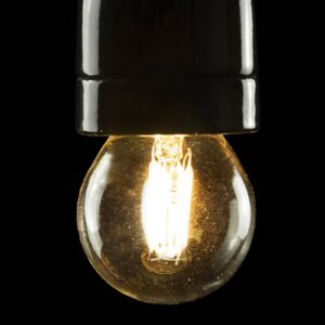 Segula LED E27 3W golfbold 24V DC gl⌀detråd klar 927 dæmpbar