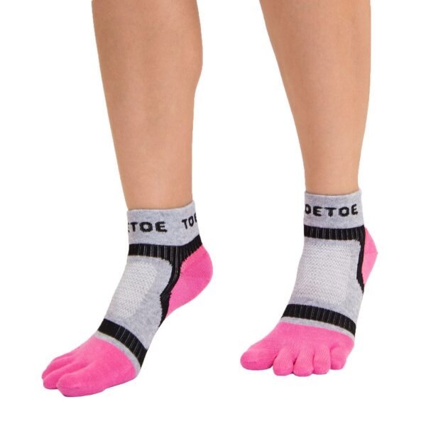 TOETOE Sports Light Runner tåsokker pink str. 35-38