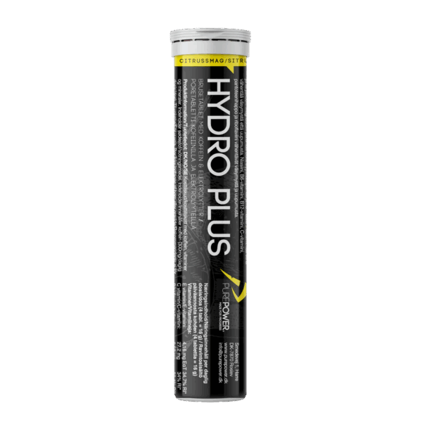 PurePower Hydrotabs Elektrolytter Citrussmag (1 rør med 20 tabletter)