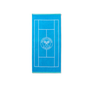 Wimbledon Tennis Court Towel Blue