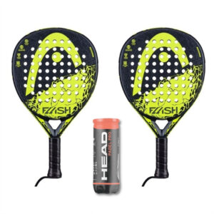 Head Padel Pakketilbud (Head Flash Black/Yellow + Head Padel Pro) - OLD