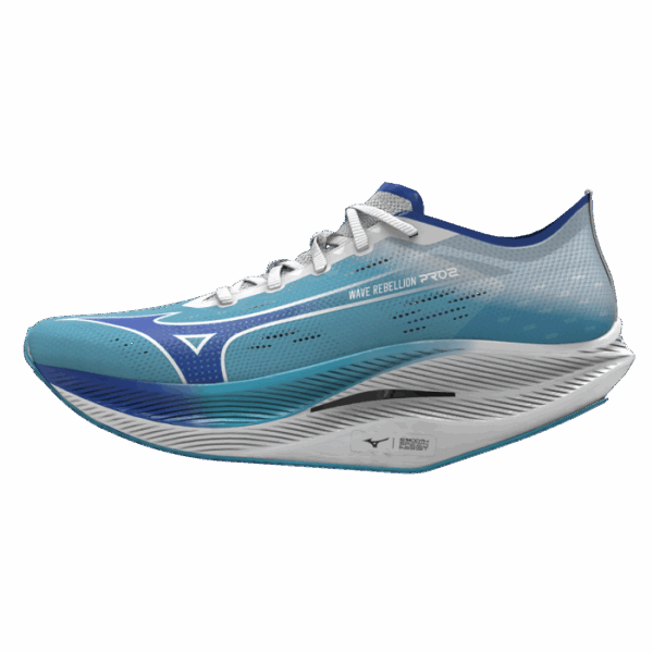 Mizuno Wave Rebellion Pro 2 Str. 39 - Løbesko til Herre i Hvid