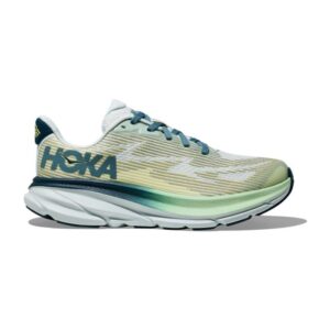 HOKA® Clifton 9 Str. 36⅔ Grøn Junior Løbesko til Komfortabel Løb