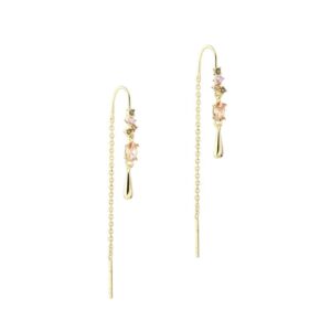 Aqua Dulce - Blush Tennis Earthread i forgyldt sterlingssølv