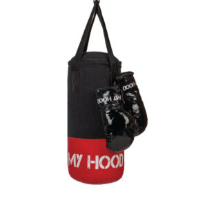 MyHood Boksesæk inkl boksehandsker - 4 kg - Sort - Fra 4 år