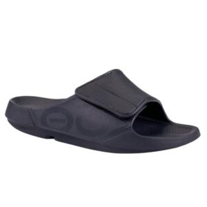 Oofos OOahh Sport Flex Recovery Sko Herre - Sort Mat til Optimal Afslapning og Genopretning