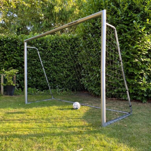 RASK PRO 240 x 160 - FRI FRAGT - Fodboldmål i Galvaniseret STÅL & GRÅ pulverlak - HURTIG LEVERING