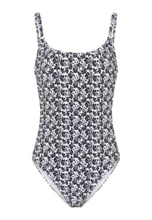 Badedragt - Blomstermønstret med cup - L