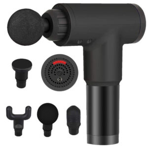 Massagepistol i sort mod ømme muskler - PRO Muscle gun