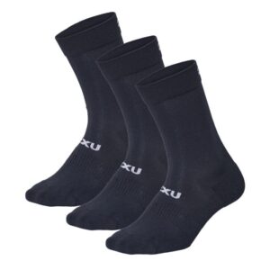 2XU Crew Strømper M 38-41,5 - Fugttransporterende & Åndbare Løbestrømper til Løb