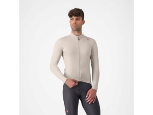 Castelli Espresso Thermal langærmet cykeltrøje clay/dark gray herre