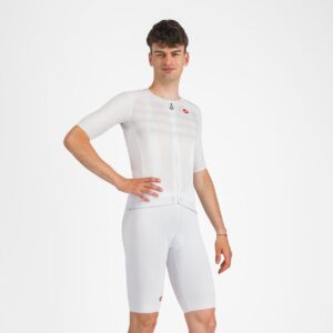 Castelli Free Aero race S bibshorts hvid herre