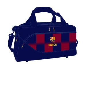 F.C. Barcelona sportstaske - blå/rødbrun, 50 × 25 × 25 cm