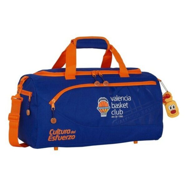 Sportstaske Valencia Basket - blå/orange 50 x 25 x 25 cm