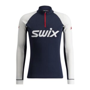 Swix RaceX Classic Half Zip Trøje til Herre - Blå, Ideel til Langrend og Aktiv Udendørsbrug