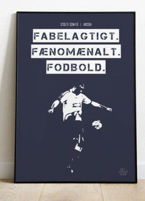 AGF - KSDH fodboldplakat - Fabelagtig - Lilla - 30 x 40 cm - Kr. 219,-