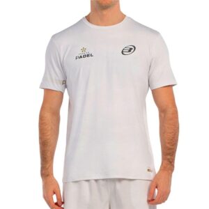 Bullpadel Bizme 012 herre T-shirt - hvid padel, str. M