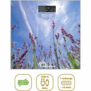 Digital badevægt Little Balance - violet, 180 kg