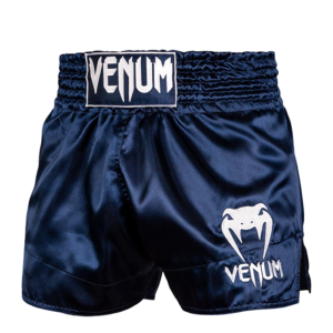 Klassiske Muay Thai Shorts Blå/Hvide