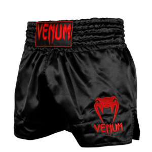Klassiske Muay Thai Shorts Sort/Rød